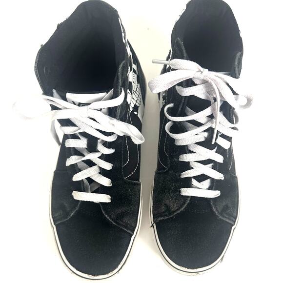 Size 6.5 Vans Sk8 Filmore High top Hi Skull Sneakers - Picture 2 of 7